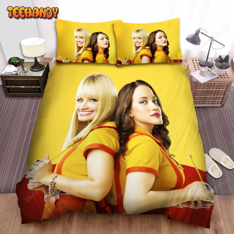 2 Broke Girls (2011-2017) Movie Poster Fanart 2 Duvet Cover Bedding Sets