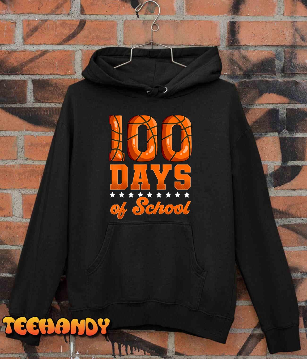 100 Days Of School Basketball Unisex T-Shirt