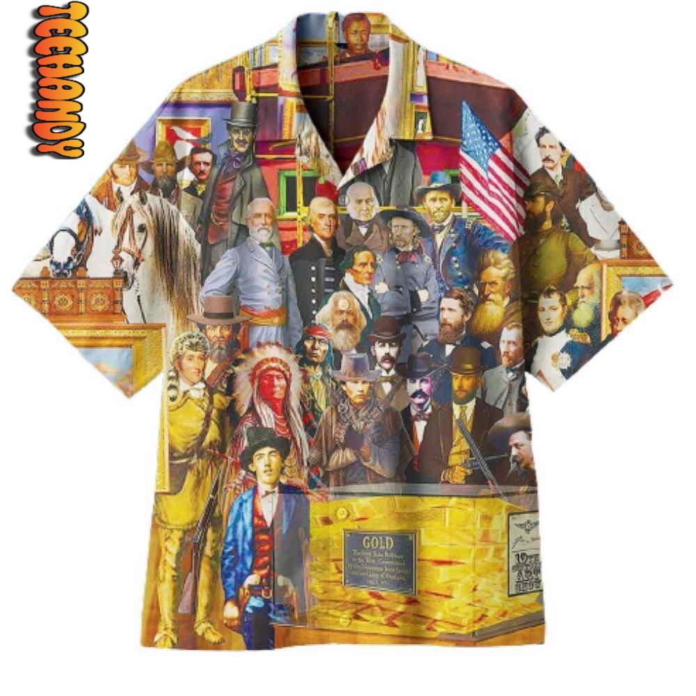 19th Century US History Hawaiian Shirt