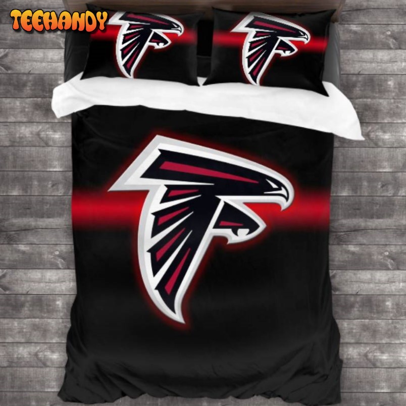100 Washed Microfiber Atlanta Falcons Logo Bedding Set