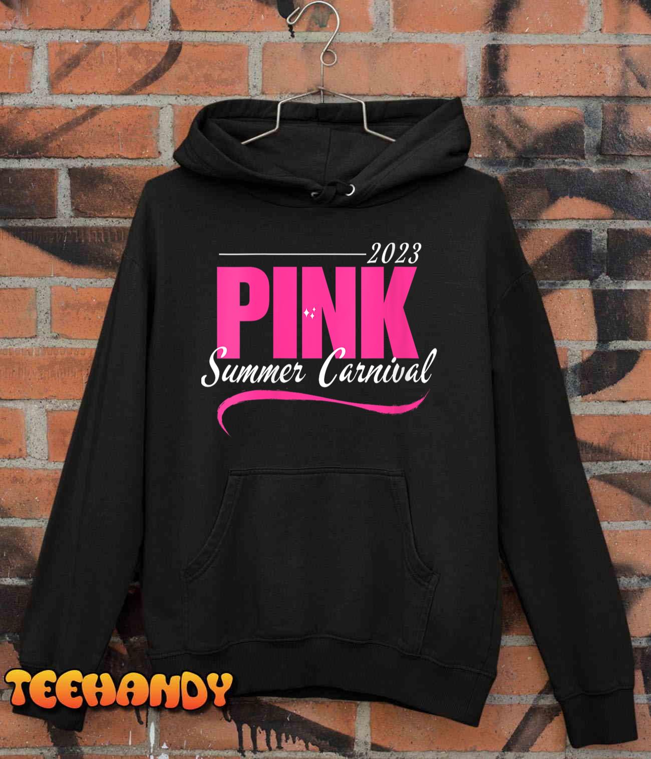 2023 Pink Summer Carnival V-Neck T-Shirt